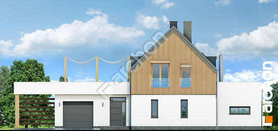 Elewacja frontowa projekt dom w batatach dced9d56350970e35591f887ba02389c  264