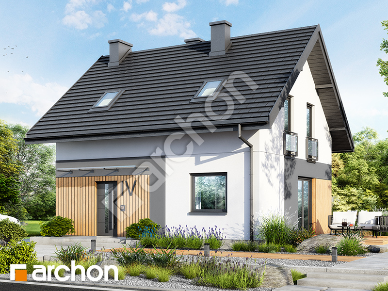 gotowy projekt Dom w malinówkach 29 widok 1