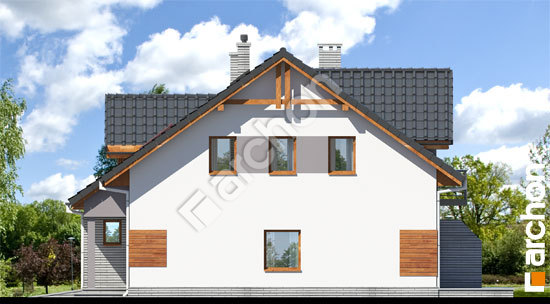 Elewacja boczna projekt dom w klematisach 10 a 25bc1ab4fa9efe99d36234a24f1c0237  265