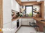 gotowy projekt Dom w arkadiach (B) Wizualizacja kuchni 1 widok 1