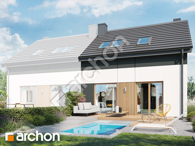 gotowy projekt Dom w arkadiach (B) widok 2