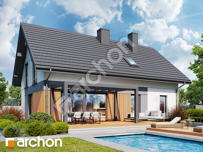 gotowy projekt Dom w malinówkach 45 (G) widok 2