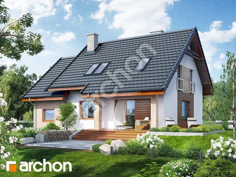 gotowy projekt Dom w filodendronach widok 1