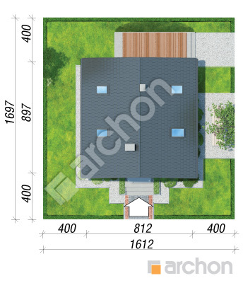 gotowy projekt Dom w rododendronach 11 (N) sytuacja