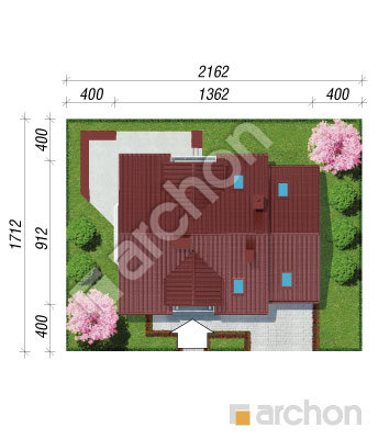 gotowy projekt Dom w rododendronach 6 sytuacja