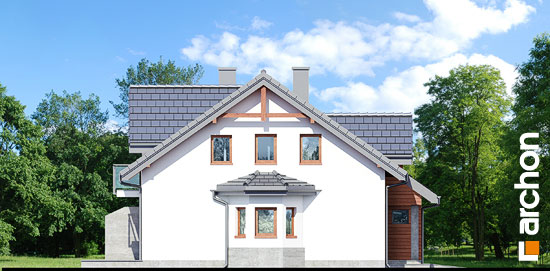 Elewacja boczna projekt dom w klematisach 4 r2 2d15ea6874419e6aca56125bd0c69017  266