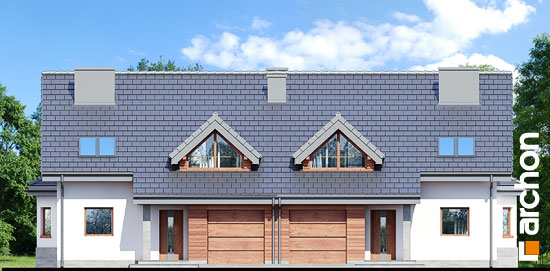 Elewacja frontowa projekt dom w klematisach 4 r2 9769159f8a63b21d868620c5f1143251  264