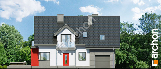 Elewacja frontowa projekt dom w rododendronach 8 n 56598842447d288b9182761f5108455b  264