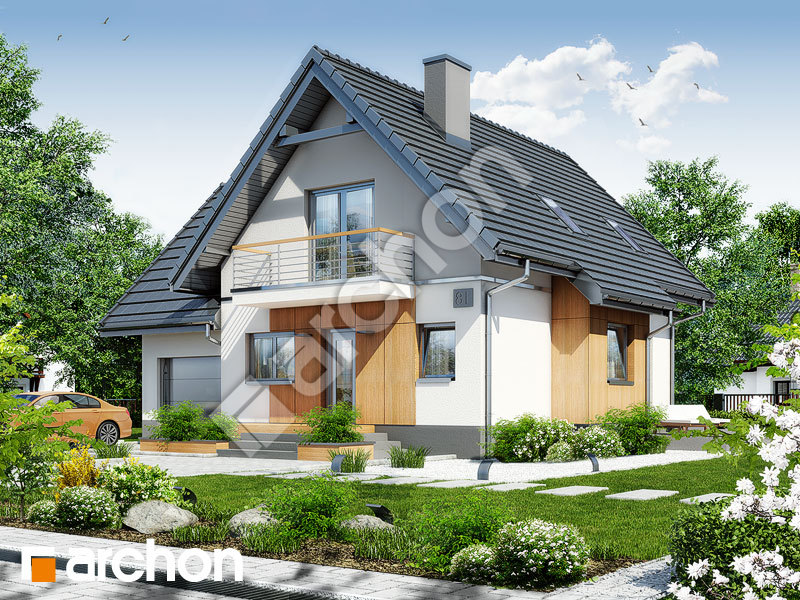 gotowy projekt Dom pod kasztanem 3 (N) widok 1