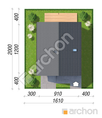 gotowy projekt Dom w arletach 3 (E) OZE sytuacja