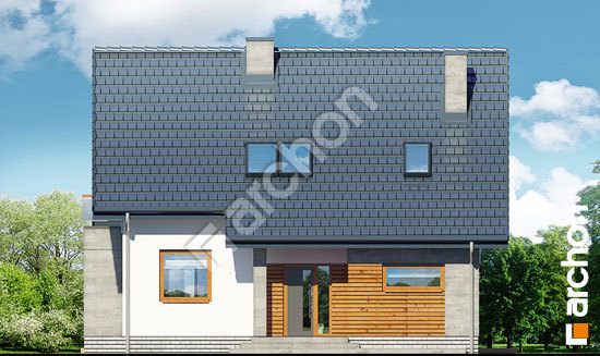 Elewacja frontowa projekt dom w filodendronach w c0ca1fd13e25321d88ef8ca1d4f2a8a7  264