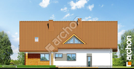 Elewacja ogrodowa projekt dom w goldenach 193a36bb2706de058c1ae4d64637f02d  267