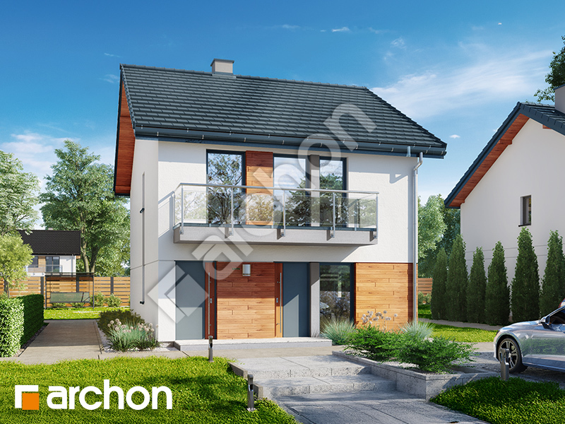 gotowy projekt Dom w bratkach (R2E) widok 1