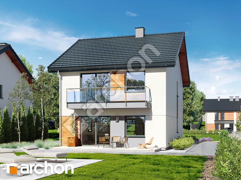 gotowy projekt Dom w bratkach (R2E) widok 2