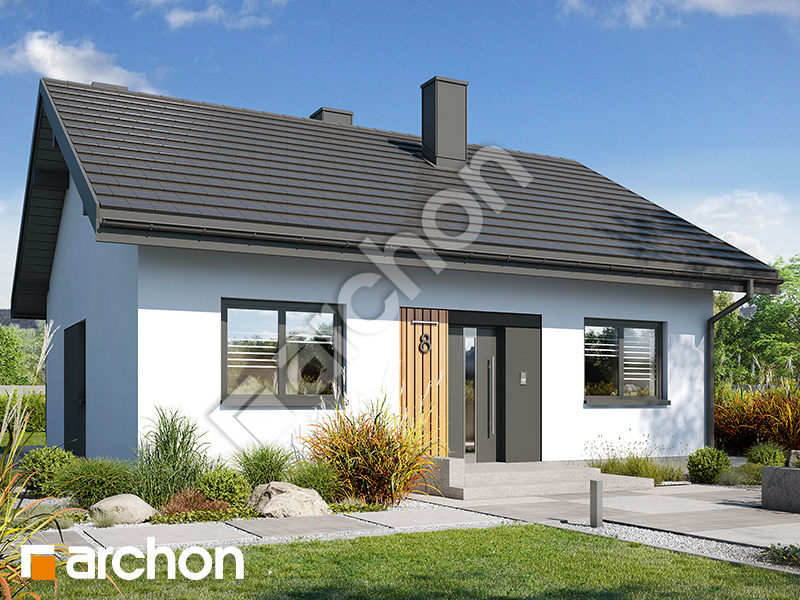 gotowy projekt Dom w jagodach 3 widok 1