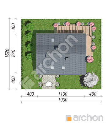gotowy projekt Dom w malinówkach 34 sytuacja