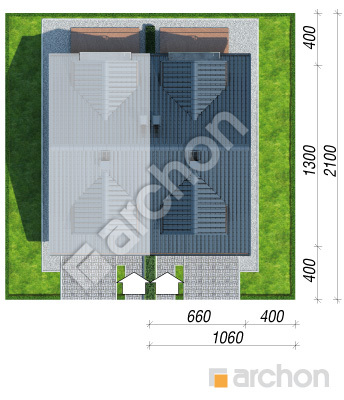 gotowy projekt Dom pod miłorzębem (GB) sytuacja