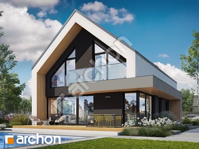 " Dom w szyszkowcach 8 (G2E) OZE" | Reprezentacyjny projekt domu z garażem dwustanowiskowym 