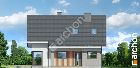Elewacja frontowa projekt dom w wisteriach 2 w 2da5fbe68296015f5e8c49d1be33d38d  264