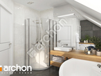 gotowy projekt Dom w wisteriach 2 (W) Wizualizacja łazienki (wizualizacja 3 widok 3)