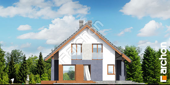 Elewacja boczna projekt dom w miodokwiatach a3431fd9d7792a0f76924fdd9f5805fa  266