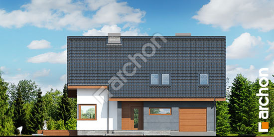 Elewacja frontowa projekt dom w miodokwiatach cb547c8c4b128ddb7619d8f5fd4bee1e  264