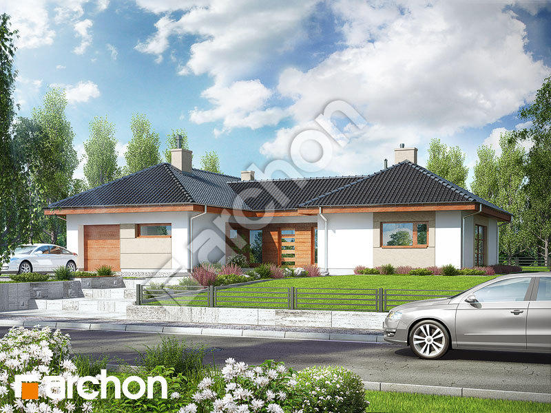 gotowy projekt Dom w kampanulach widok 1