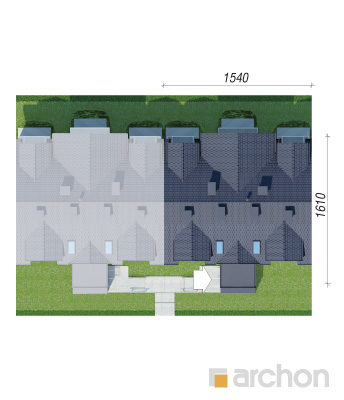 gotowy projekt Dom nad bulwarem 3 (SN) sytuacja