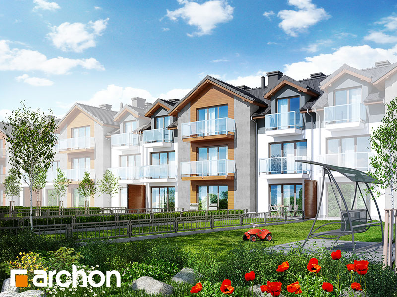 gotowy projekt Dom nad bulwarem 3 (SN) widok 1