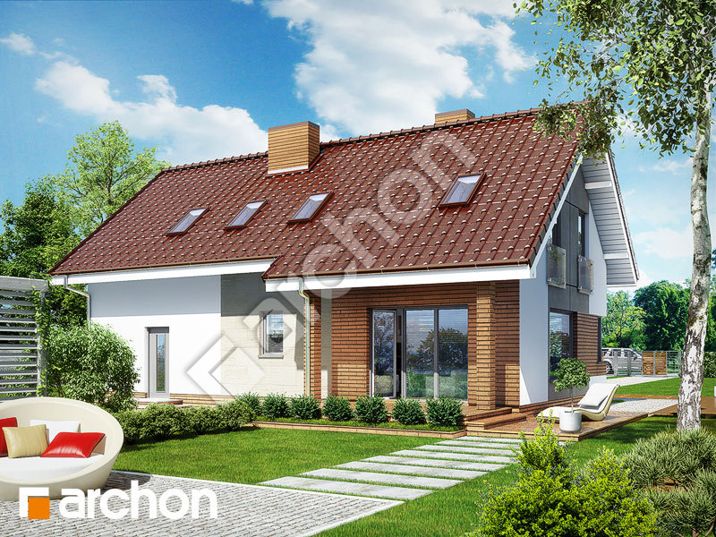 gotowy projekt Dom w żurawkach (G2) widok 2