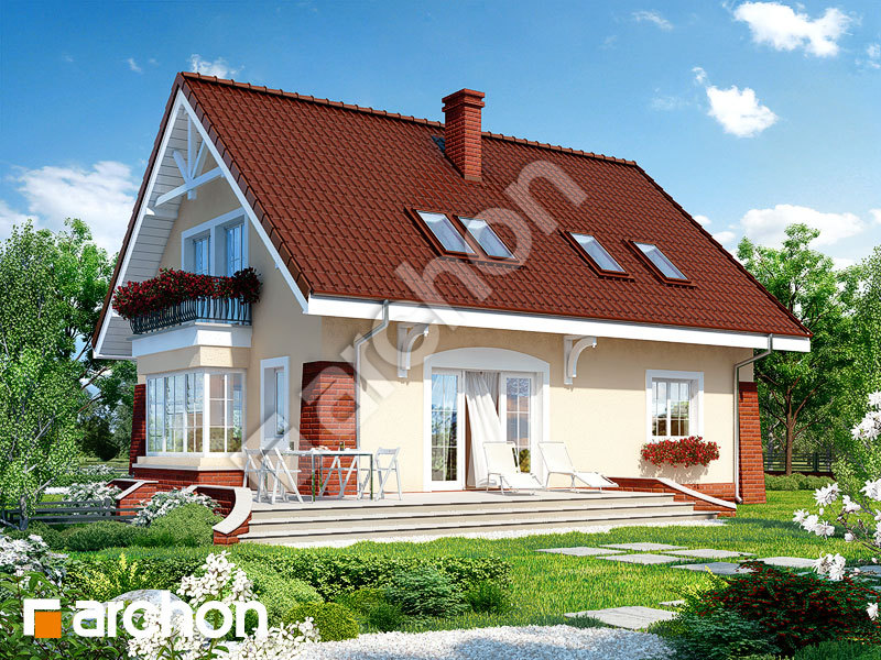 gotowy projekt Dom w koniczynce 2 widok 1