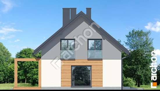 Elewacja boczna projekt dom w lucernie 10 232151430adb582232e320c038c4fc60  266