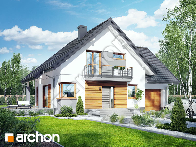 gotowy projekt Dom w filodendronach 2 widok 1