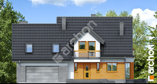 Elewacja frontowa projekt dom w tamaryszkach 4 g2n 687c87769b88852e8fe2b46b8767a870  264
