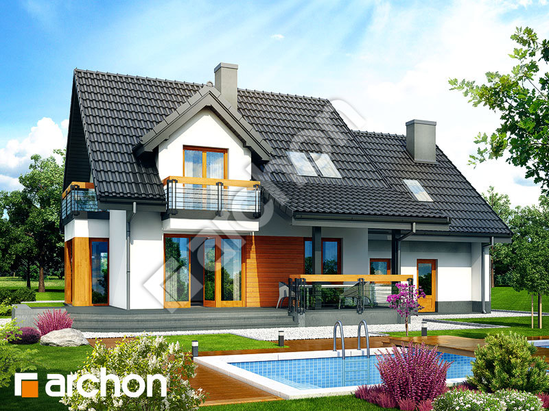 gotowy projekt Dom w tamaryszkach 4 (G2N) widok 2