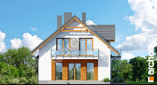 Elewacja boczna projekt dom w rododendronach 16 b1e4e1880387285d6e7df3d45736382c  266