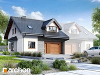 gotowy projekt Dom w cyklamenach widok 1