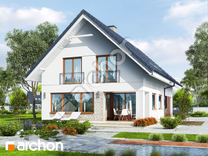 gotowy projekt Dom w kokoryczkach (G2) widok 2