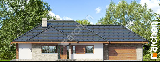 Elewacja frontowa projekt dom w modrzykach g2 9ba4044edfbf6a98ab9c224d4e071a01  264