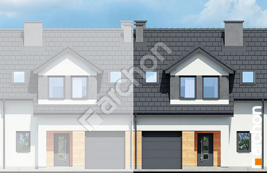 Elewacja frontowa projekt dom w klematisach 19 s 235d64a0b017305e9b684a38c142b8a4  264