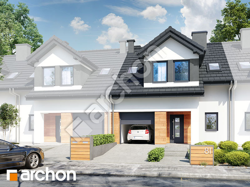 gotowy projekt Dom w klematisach 19 (S) widok 1