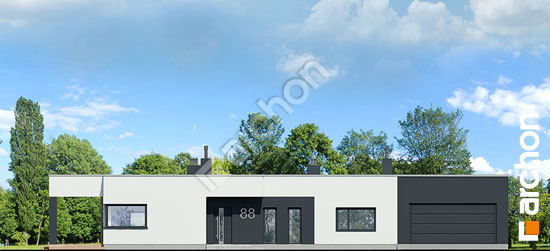 Elewacja frontowa projekt dom w peperomiach g2 964c2310984387288c7f2c03749b3c20  264