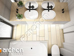 gotowy projekt Dom w peperomiach (G2) Wizualizacja łazienki (wizualizacja 3 widok 4)