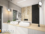 gotowy projekt Dom w peperomiach (G2) Wizualizacja łazienki (wizualizacja 3 widok 2)