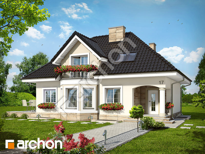 gotowy projekt Dom w awokado (P) widok 1