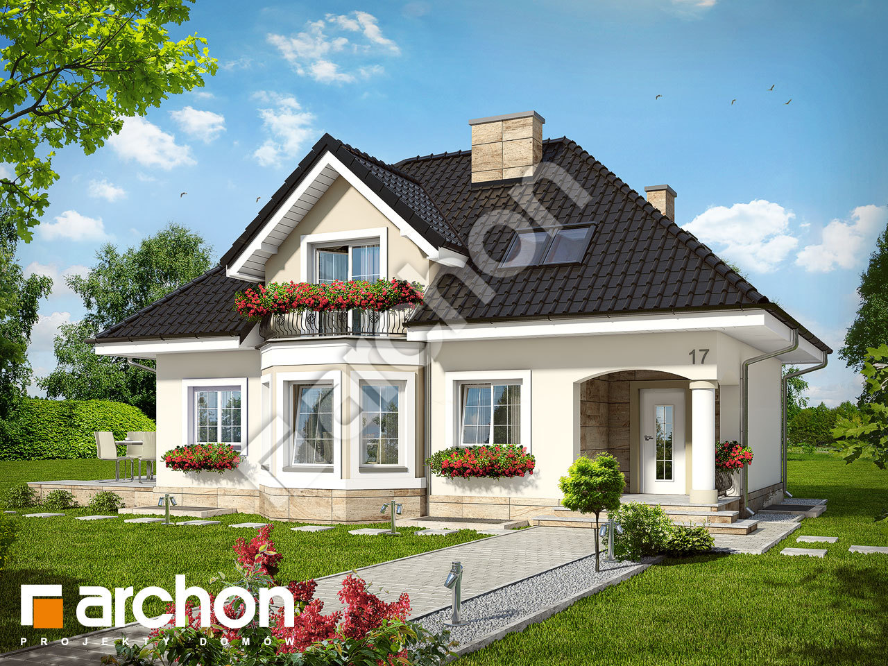 Projekt domu Dom w awokado (P) - ARCHON+