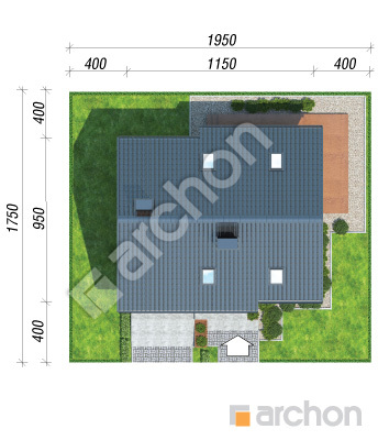 gotowy projekt Dom w jabłonkach (T) sytuacja