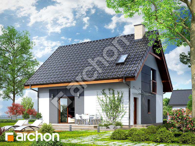 gotowy projekt Dom w zielistkach 2 (T) widok 2