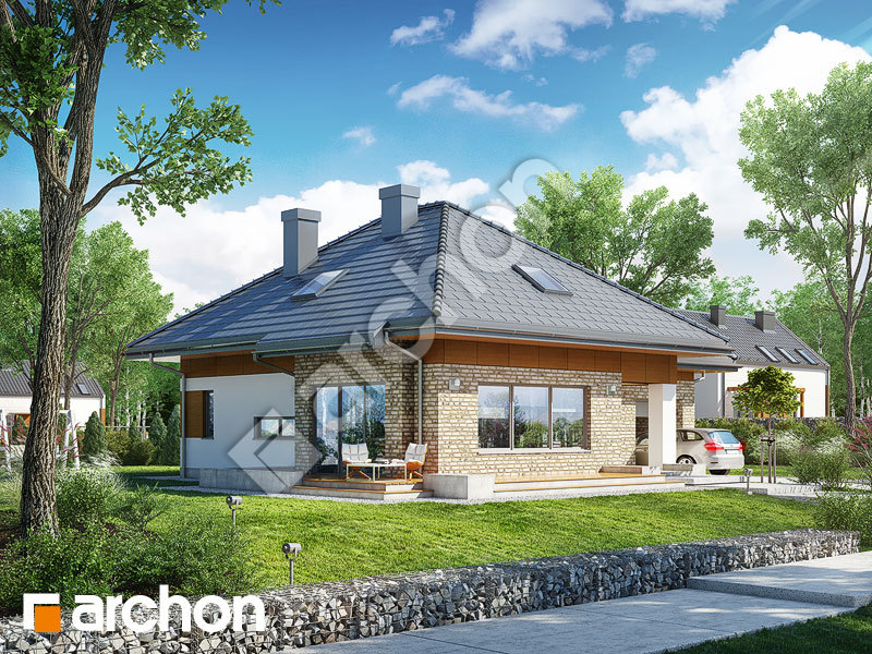 gotowy projekt Dom w lilakach 3 (G) widok 2