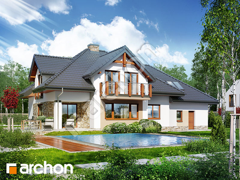 gotowy projekt Dom w kannach 2 (P) widok 1